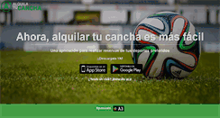 Desktop Screenshot of alquilatucancha.com